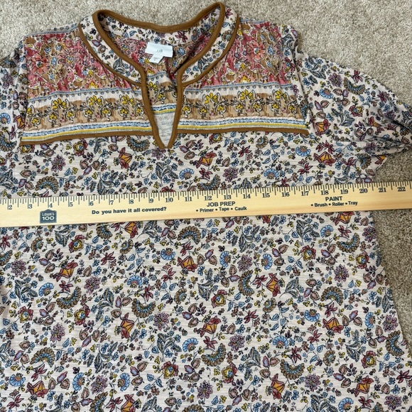 J. Jill Boho Peasant Blouse Women’s M - Picture 10 of 12